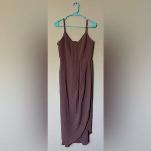 Lulus Mauve Spaghetti Strap Maxi Dress Size Medium